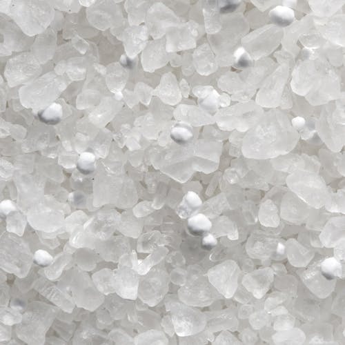 Close-up of the Snow Joe Calcium Chloride Crystals Ice Melter.