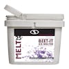 Snow Joe 25-pound bucket of Beet-It Ice Melter with beet extract.