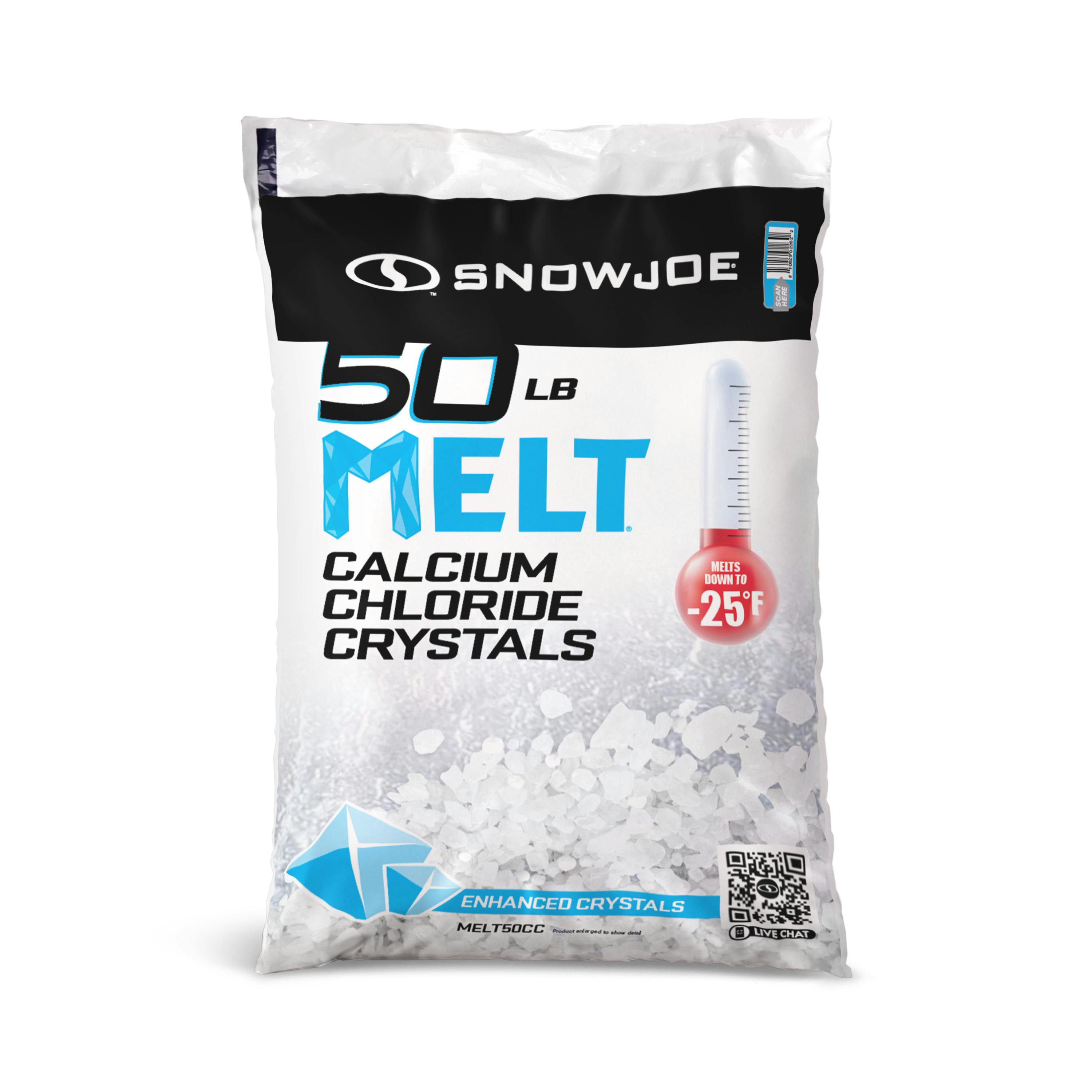 Snow Joe Melt 50 lb. Calcium Chloride Crystals Ice Melter MELT50CC - The  Home Depot