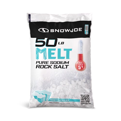 MELT50RS snow joe pure sodium rock salt ice melter