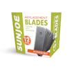 Steel Replacement Blades for MJ-HVR12E lawn mower.