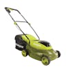 Angled view of the Sun Joe 24-Volt Cordless 14-inch Lawn Mower.