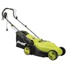 Angled view of the Sun Joe 12-amp 13-inch Electric Lawn Mower.