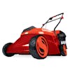 Sun Joe 28-volt 5-amp 14-inch Brushless Cordless red Lawn Mower.