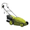 Left-angled view of the Sun Joe 12-amp 16-inch Electric Lawn Mower.