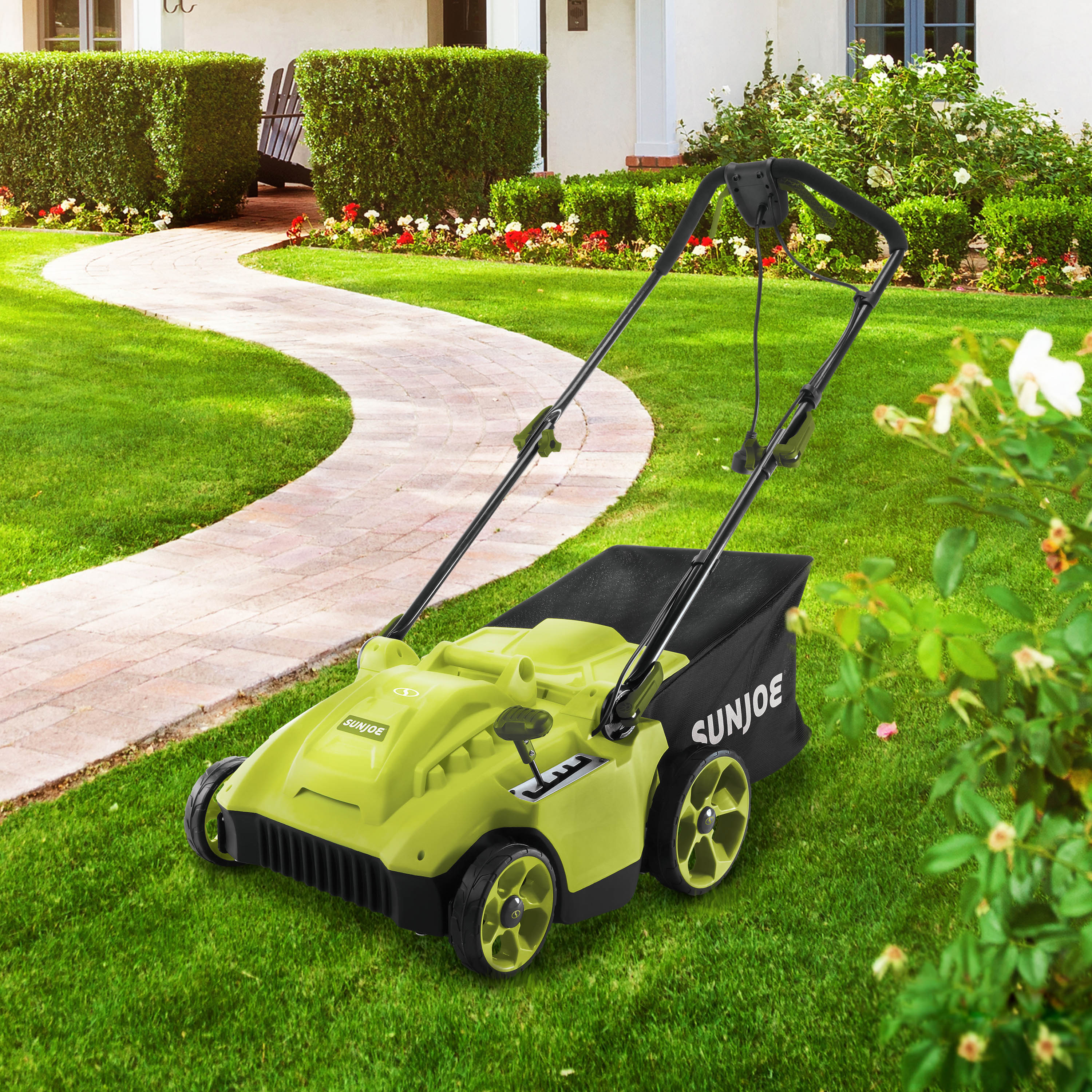 Grass Catcher Sun Joe Mj506e Electric Reel Lawn Mower Sun Joe