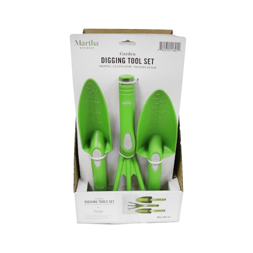 Packaging for the Martha Stewart Digging Tool Set.