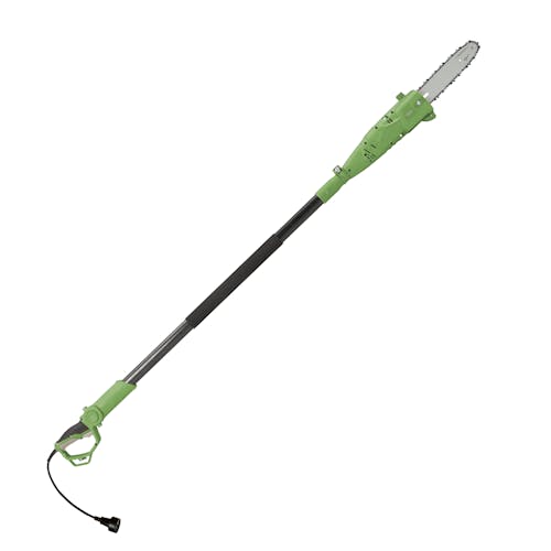 Side view of the Martha Stewart 10-inch Telescoping Electric Pole Chain Saw.
