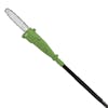 Close-up side view of the Martha Stewart 10-inch Telescoping Electric Pole Chain Saw.