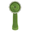 Close-up of the nozzles on the head of the hose nozzle.