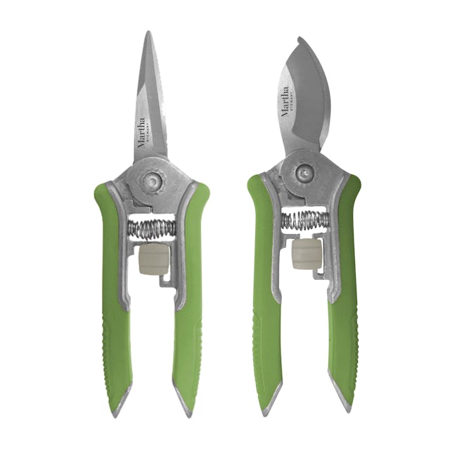 Martha Stewart 2-pack of Stainless Steel Pruners: flat nose and needle nose.