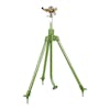 Martha Stewart Brass Impulse Tripod Sprinkler with legs extended.