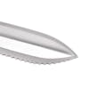 Close-up of the blade on the Nisaku Hori Hori 5-inch Mini Stainless Steel Knife.