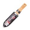Nisaku Yamagatana Mokuetubatsuki Japanese Stainless Steel Knife with 7.25-inch blade inside the blade sheath.