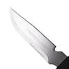 Close-up of the blade on the Nisaku Rikugatana 7.5-inch Japanese Stainless Steel Knife.