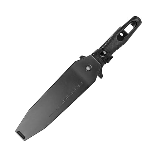 Niasku Miyamatou 7.5-inch Japanese Stainless Steel Knife inside the blade sheath.