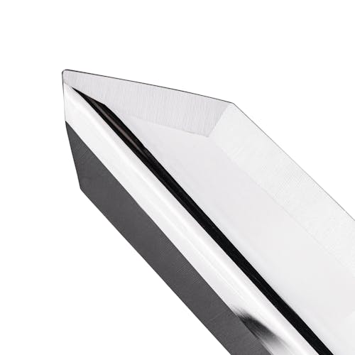 Close-up of the tip on the Niasku Miyamatou 7.5-inch Japanese Stainless Steel Knife.