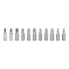 11-piece bit set for the cordless screwdriver.