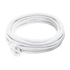 Snow Joe and Sun Joe 20-foot Outdoor Extension Cord in white.