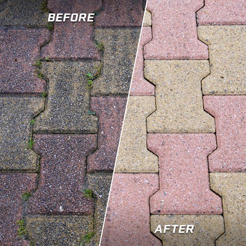 before and after brick surface