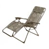 Angled view of a reclined 26-inch Platinum Gray Rose Zero Gravity Chair.