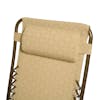 Close-up of the pillow on the 26-inch Sand Diamond Zero Gravity Chair.