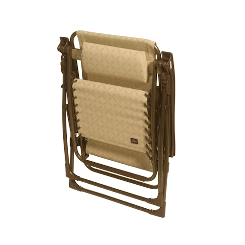 Folded 26-inch Sand Diamond Zero Gravity Chair.