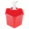 Front view of the Supply Aid 6-Quart Sanitizing Bucket with 25 ounce spray bottle.