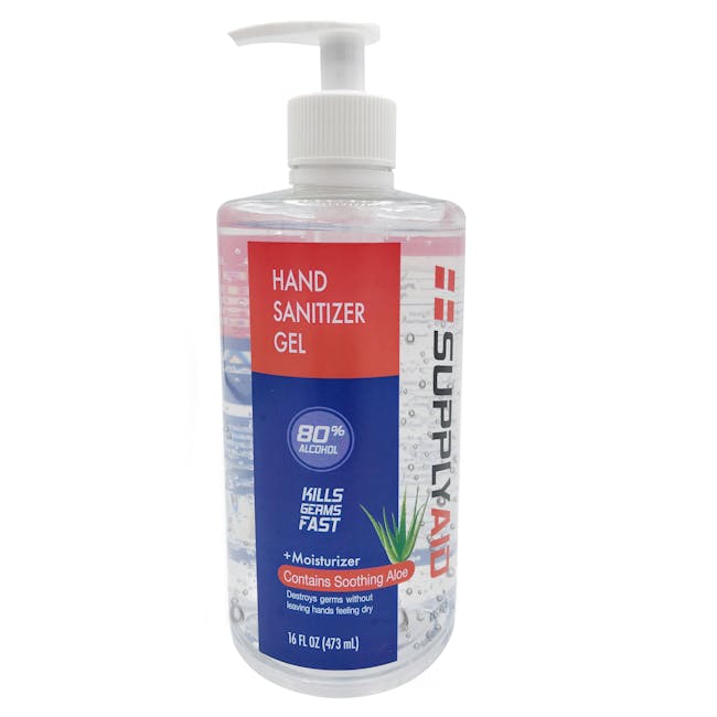 Supply Aid 16-ounce Hand Sanitizer Gel with Aloe.