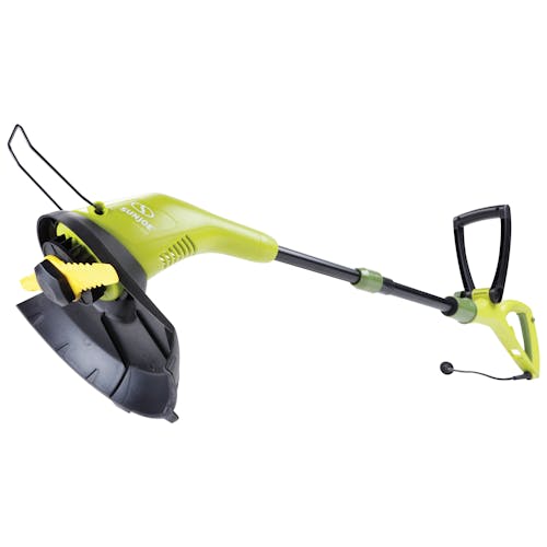 Side view of the Sun Joe 4.5-amp 11.5-inch Electric 2-in-1 Stringless Grass Trimmer and Edger.