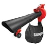 Sun Joe 14-amp 4-in-1 red-colored Electric Leaf Blower, Vacuum, Mulcher, and Gutter Cleaner.
