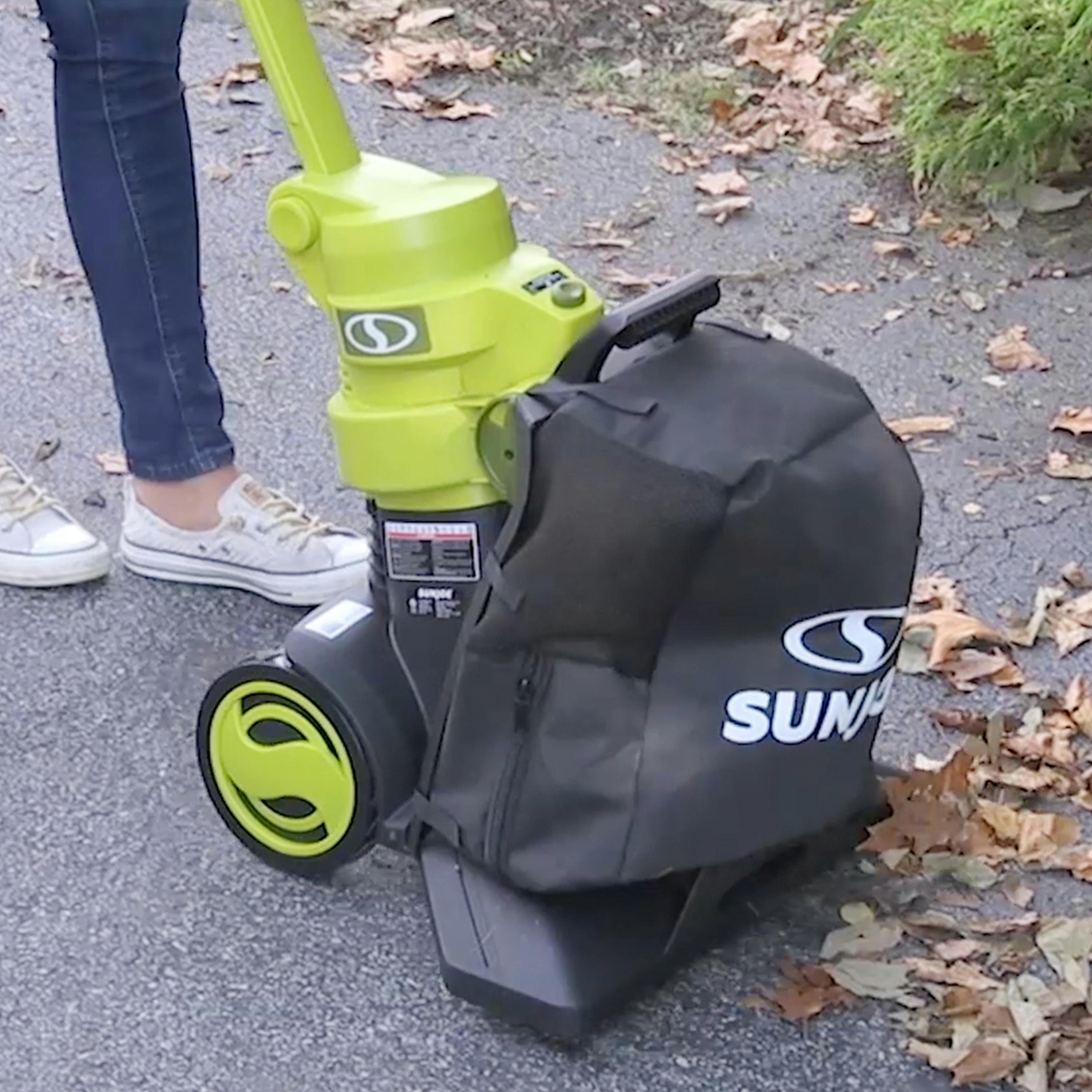 Black Sun Joe Replacement Bag for the SBJ801E & SBJ802E Blower Vacuum