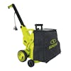 Angled view of the Sun Joe 13-amp 10.6-gallon 2-in-1 Electric Vacuum and Mulcher.