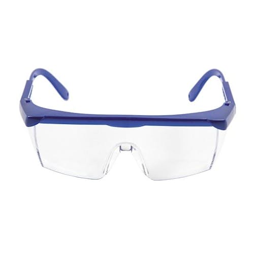 Front view of the Snow Joe and Sun Joe Protective Safety Glasses/Goggles with Adjustable Frame.