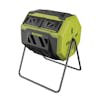 Angled view of the Sun Joe 42-gallon All-Season Outdoor Tumbling Composter.