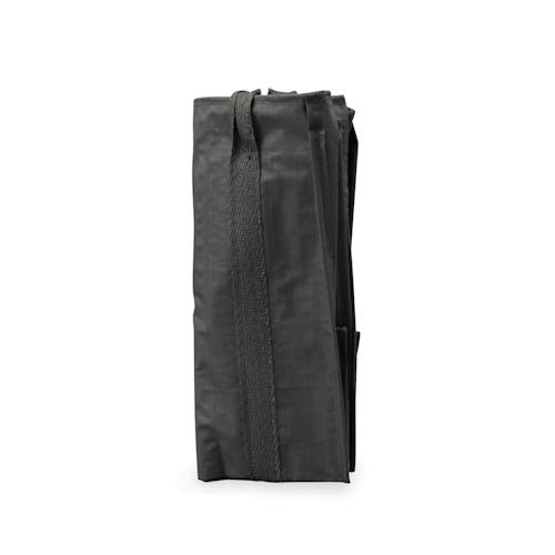 Folded Sun Joe 23.5-gallon Multi-Purpose Heavy-Duty Black Tote Bag.