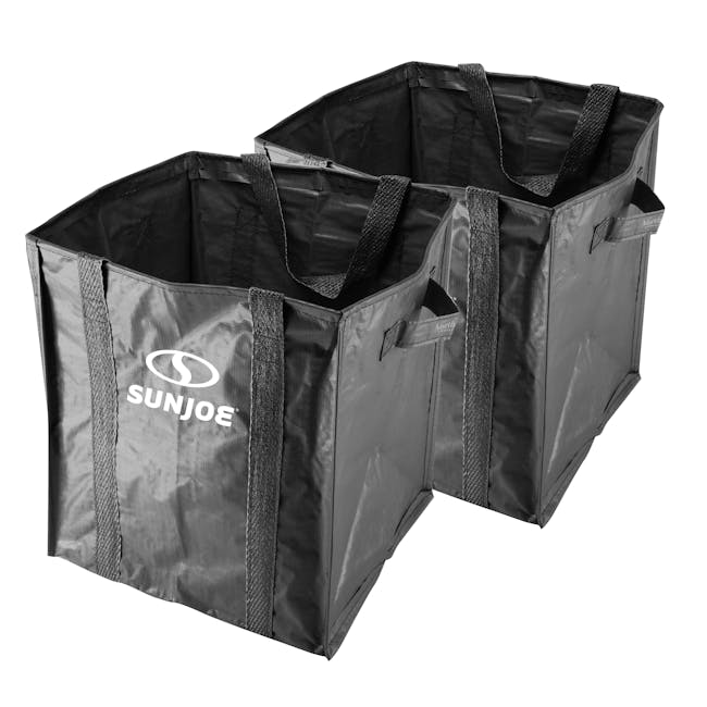 Sun Joe 2-pack of 23.5-gallon Multi-Purpose Heavy-Duty Black Tote Bags.