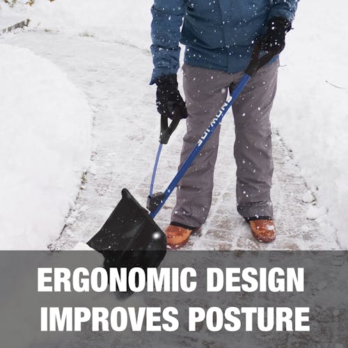 Ergonomic design improves posture.