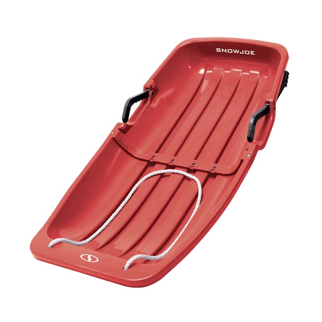 Snow Joe 34-inch red-colored kids snow sled.