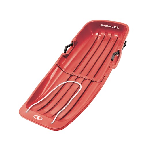 Snow Joe 48-inch red-colored kids snow sled.