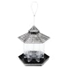 Sun Joe silver hexagonal Wild Bird Hanging Feeder.