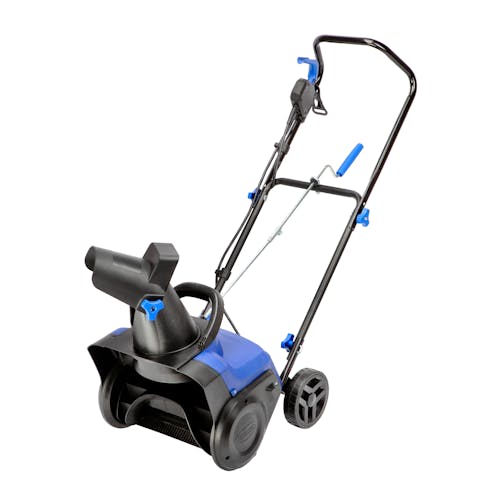 Angled view of the Snow Joe 11-amp 15-inch Electric Single Stage Snow Thrower.