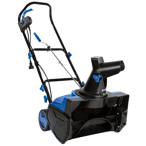 Left-angled view of the Snow Joe-amp 18-inch electric single-stage snow thrower.