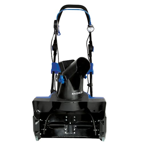 Front view of the Snow Joe 14.5-amp 18-inch electric single-stage snow blower.