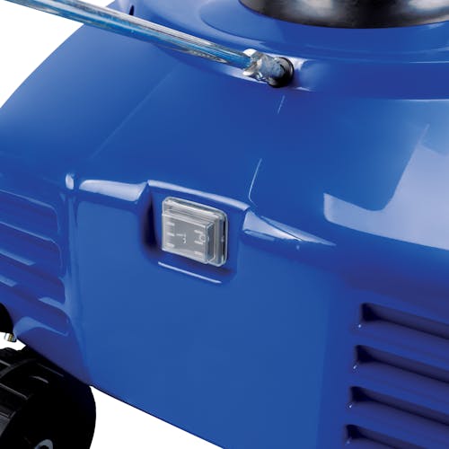 Close-up of the back of the 18-inch electric snow blower.