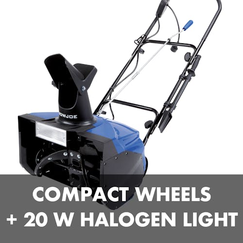 Compact wheels and 20-watt halogen light.