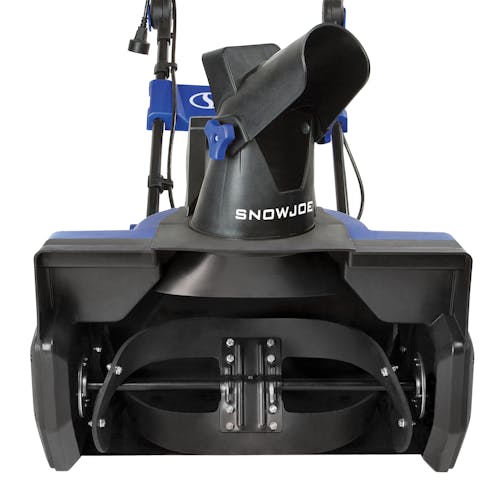 Close-up of the front of the Snow Joe 15-amp 21-inch electric single stage snow blower.