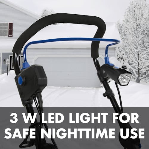 3-Watt LED light for safe nighttime use.