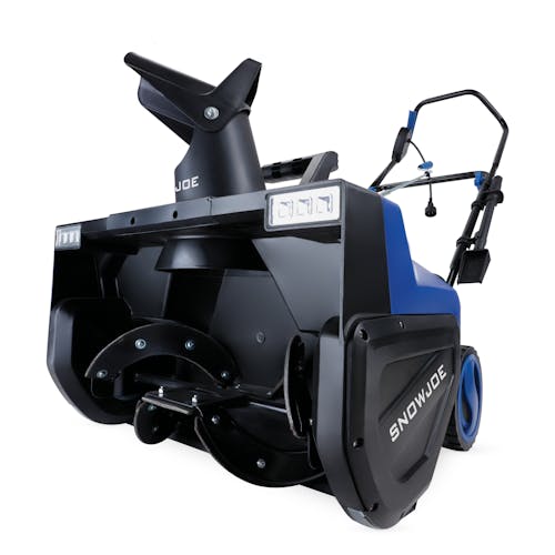 Snow Joe 15-amp 22-inch electric snow thrower with dual LED lights.
