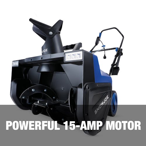 Powerful 15-amp motor.
